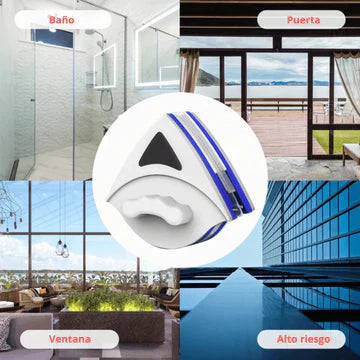 🧲 ¡Limpia tus ventanas Sin Peligro! 🧽✨Limpia vidrios magnéticos