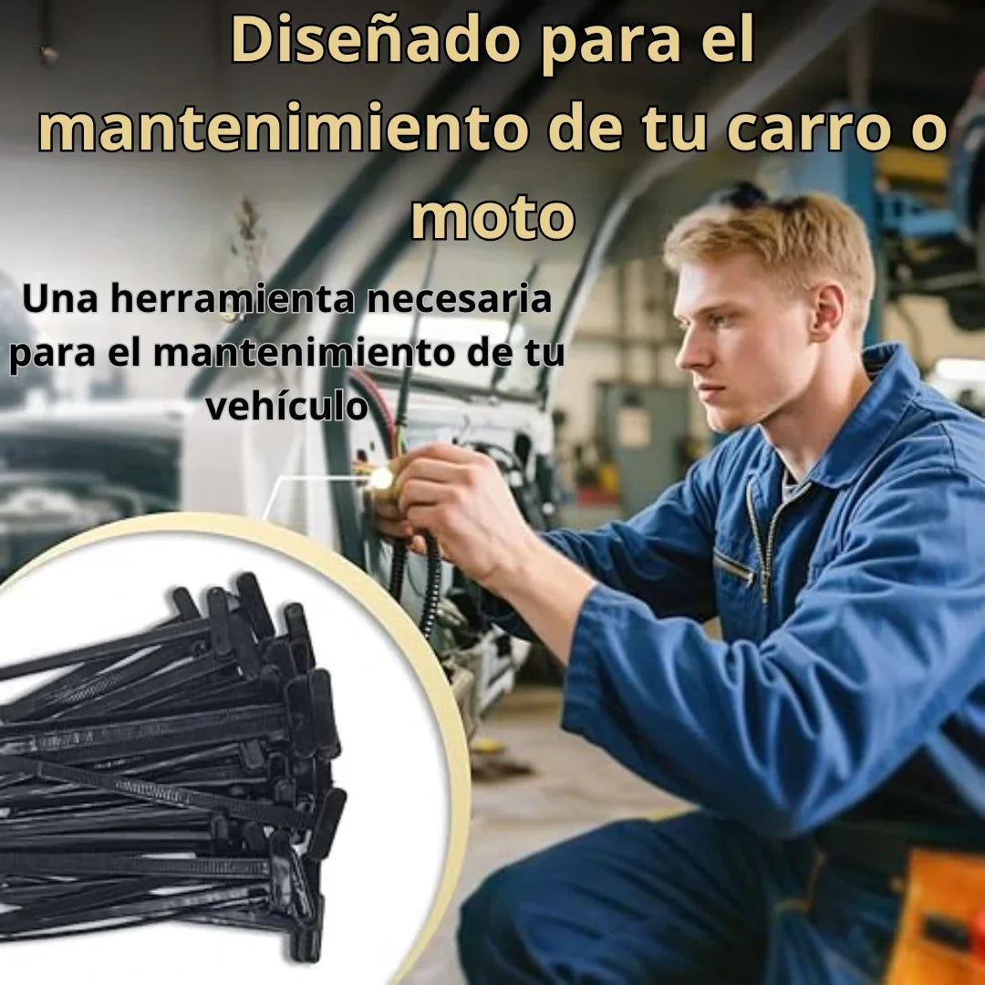 🛠️ Tirrap tipo botones ¡Reparaciones Fáciles y Duraderas! 50 unidades