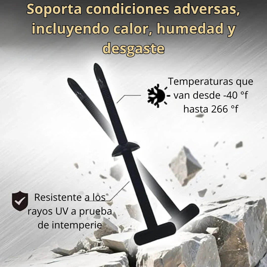 🛠️ Tirrap tipo botones ¡Reparaciones Fáciles y Duraderas! 50 unidades