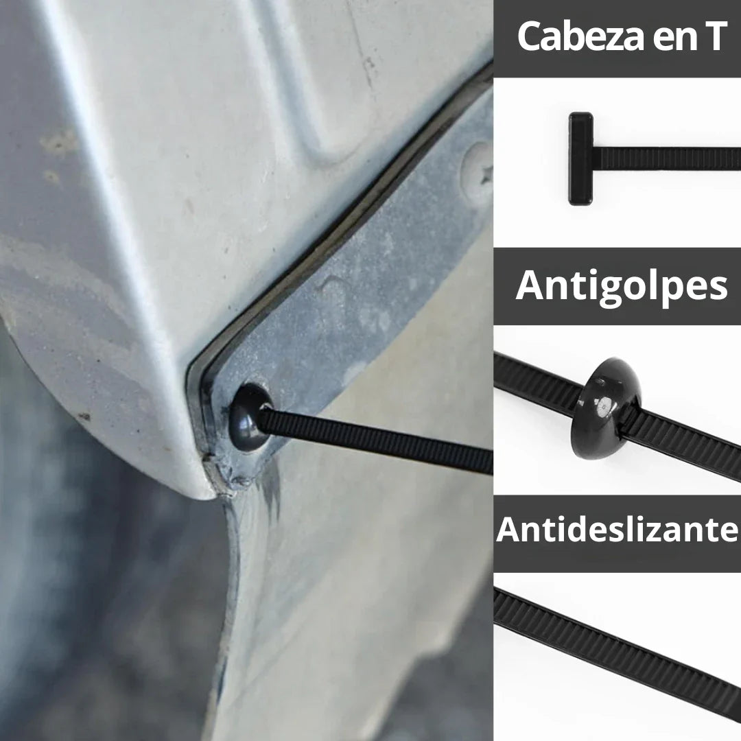 🛠️ Tirrap tipo botones ¡Reparaciones Fáciles y Duraderas! 50 unidades