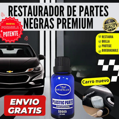 Restaurador de plástico y cuero para carros y motos Envase de vidrio