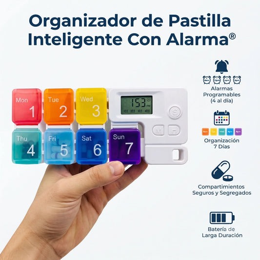 Organizador de Pastilla Inteligente con Alarma®️