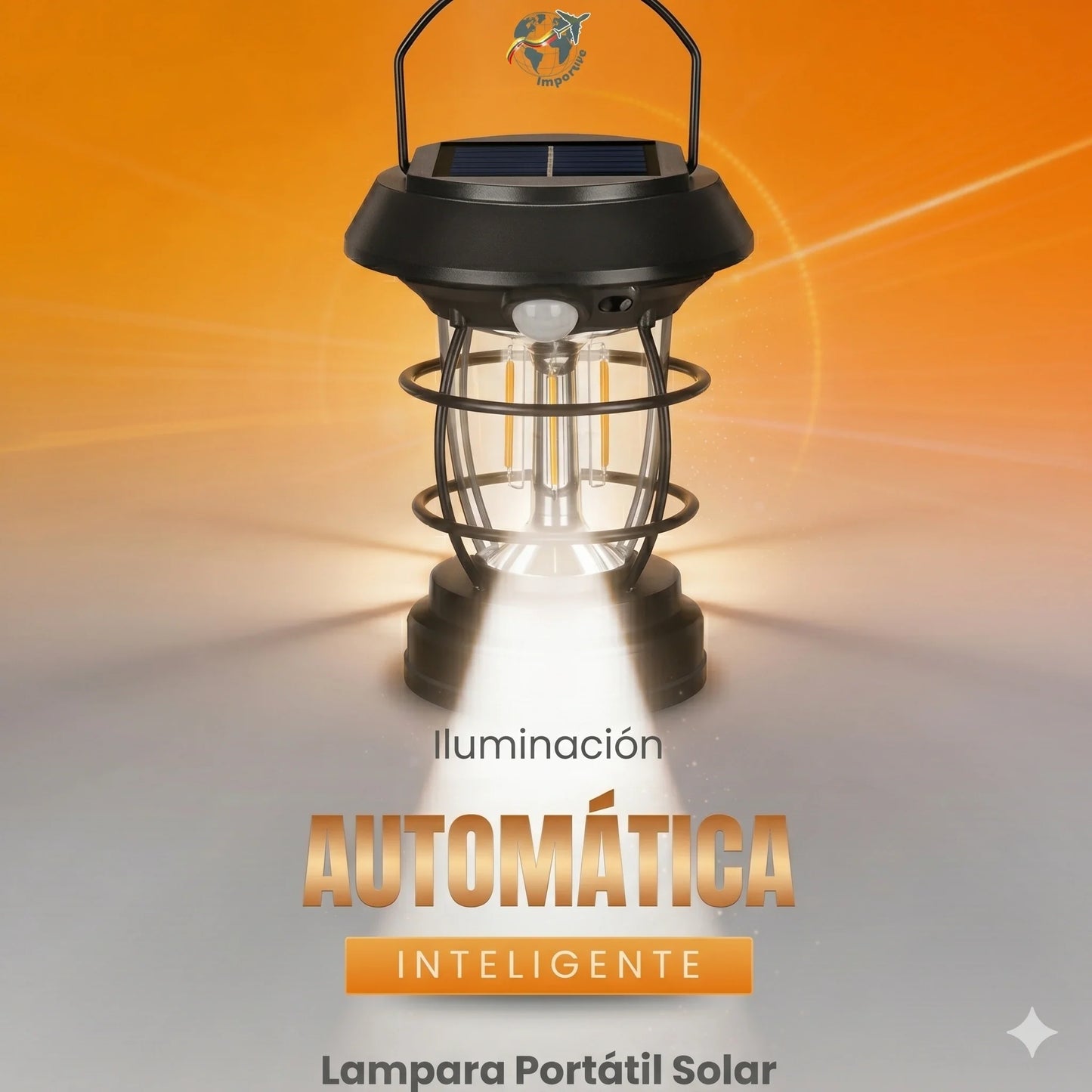 💡 ¡NO MAS OSCURIDAD! Lámpara con Panel Solar Inteligente☀️