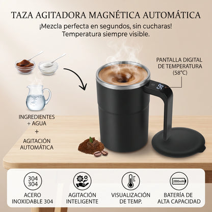 ¡Dile adiós a las cucharillas y a los grumos para siempre! ☕✨ Taza Mezcladora Recargable