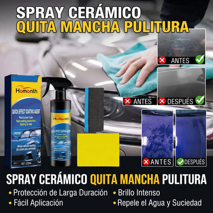 Spray Cerámico Quita Mancha Pulitura  Nano-Tecnología🛡️ 120ml