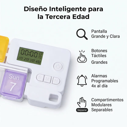 Organizador de Pastilla Inteligente con Alarma®️