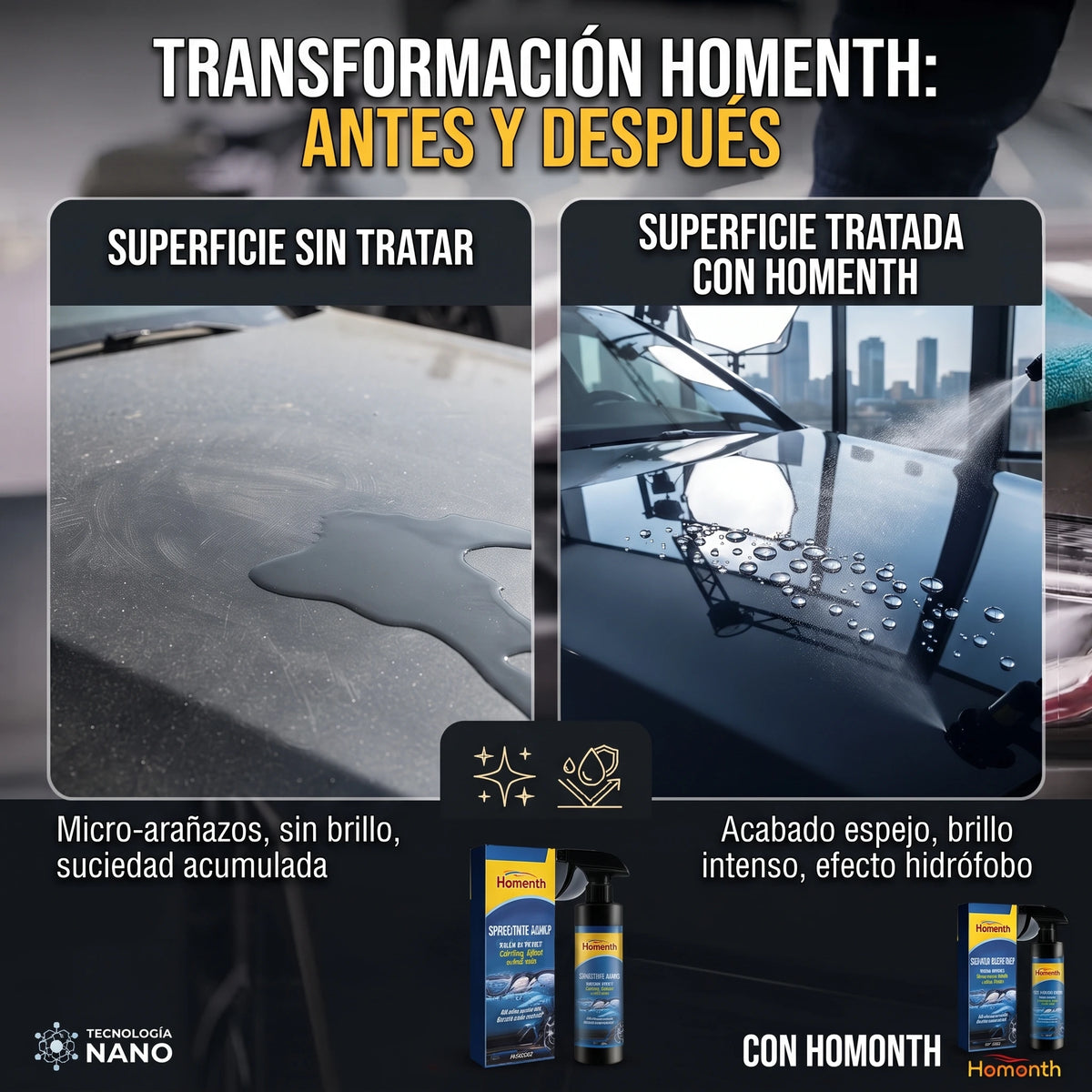Spray Cerámico Quita Mancha Pulitura  Nano-Tecnología🛡️ 120ml
