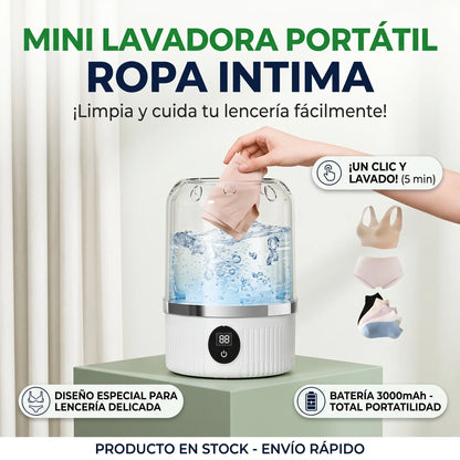 Mini Lavadora Portátil de Ropa Intima Potente✨