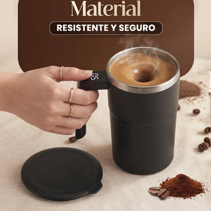 ¡Dile adiós a las cucharillas y a los grumos para siempre! ☕✨ Taza Mezcladora Recargable