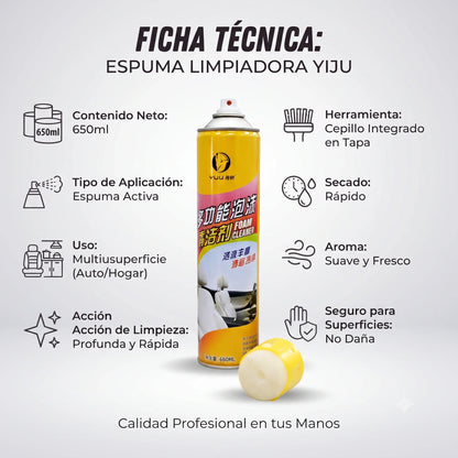 Spray Espuma Multiuso 650ml-libre de tóxicos🍃♻️ + Cepillo
