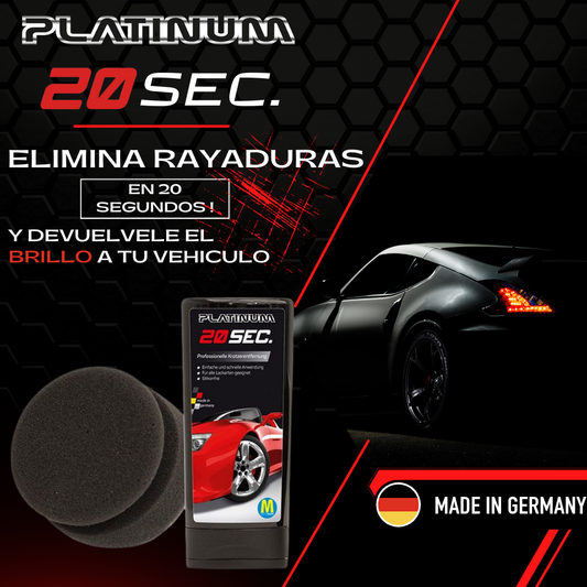 Crema Platinum 20 SEC- Reparador de rayaduras en solo 20 segundos 100ml